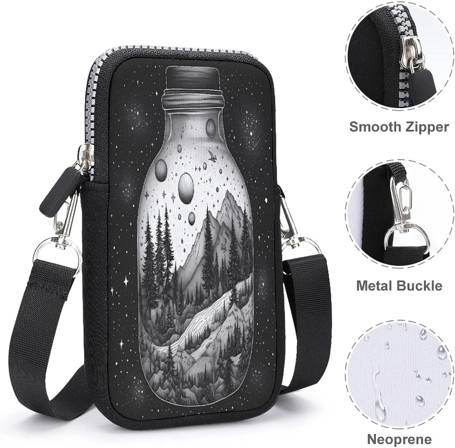 Sunny Arch Small Crossbody Bag for Women,Lightweight Mini Shoulder Bag Wallet Cell Phone Purse For Running,Travel,Commuting
