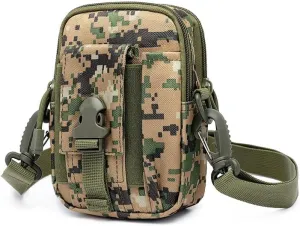 Tactical Crossbody Bag, Compact Style Shoulder Pack (Jungle)