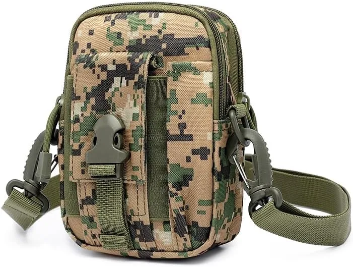 Tactical Crossbody Bag, Compact Style Shoulder Pack (Jungle)