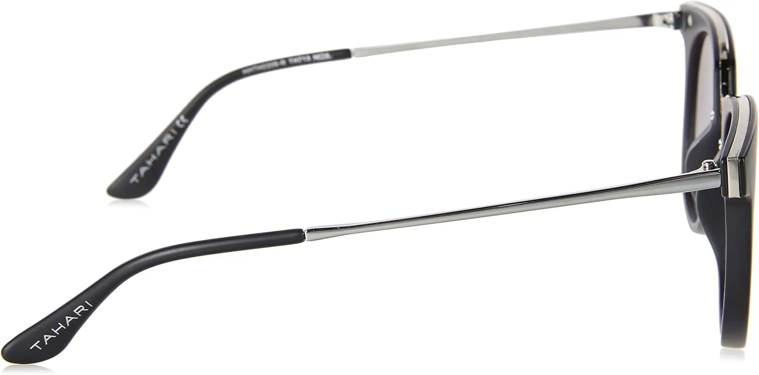 TAHARI Th713 Metal Bridged 100% Uv Protective Women's Round Sunglasses. Elegant Gifts for Her, 48 Mm