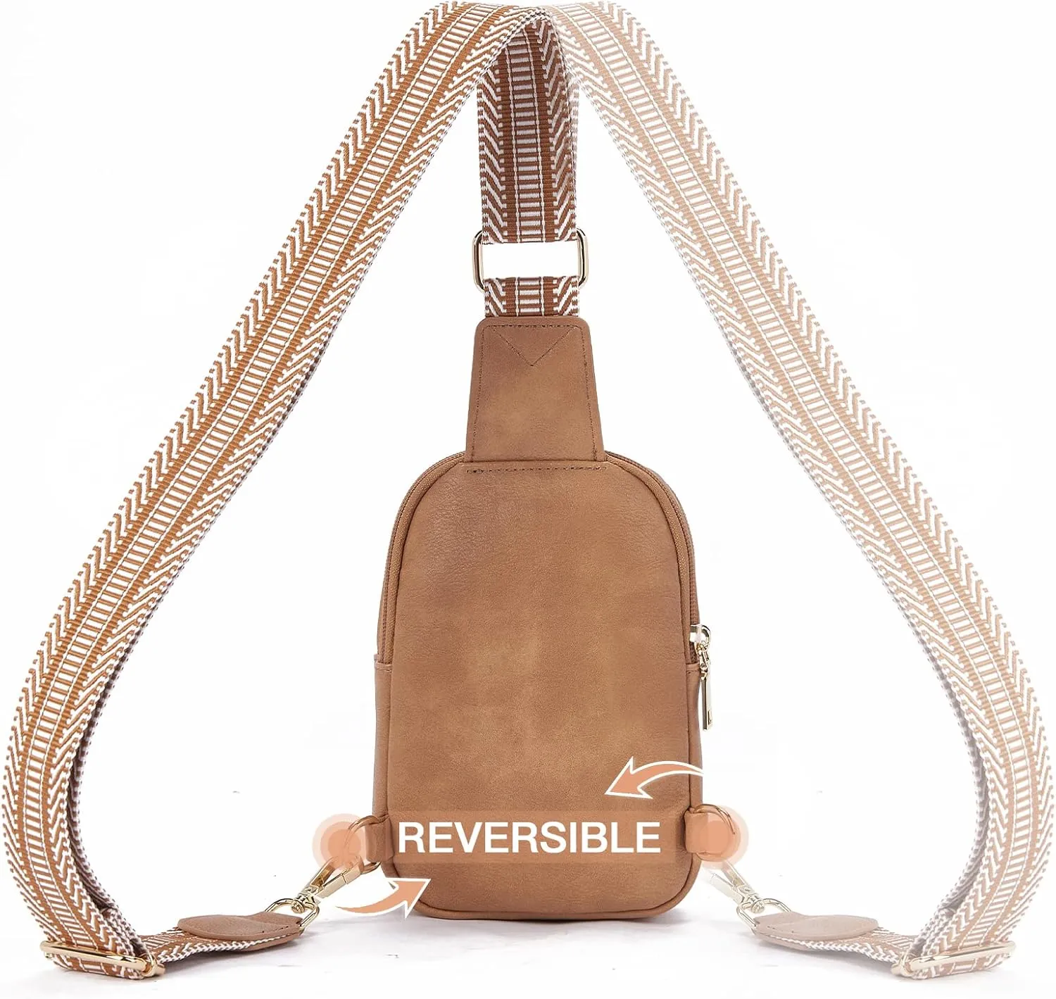 Telena Small Sling Bag for Women Vegan Leather Fashionable Fanny Pack Crossbody Bags for Women for Travel