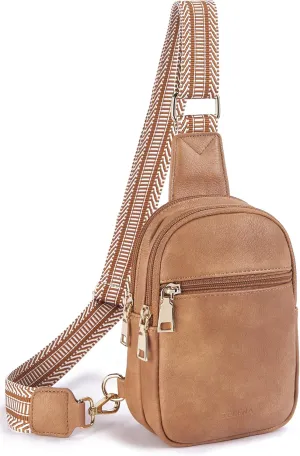 Telena Small Sling Bag for Women Vegan Leather Fashionable Fanny Pack Crossbody Bags for Women for Travel