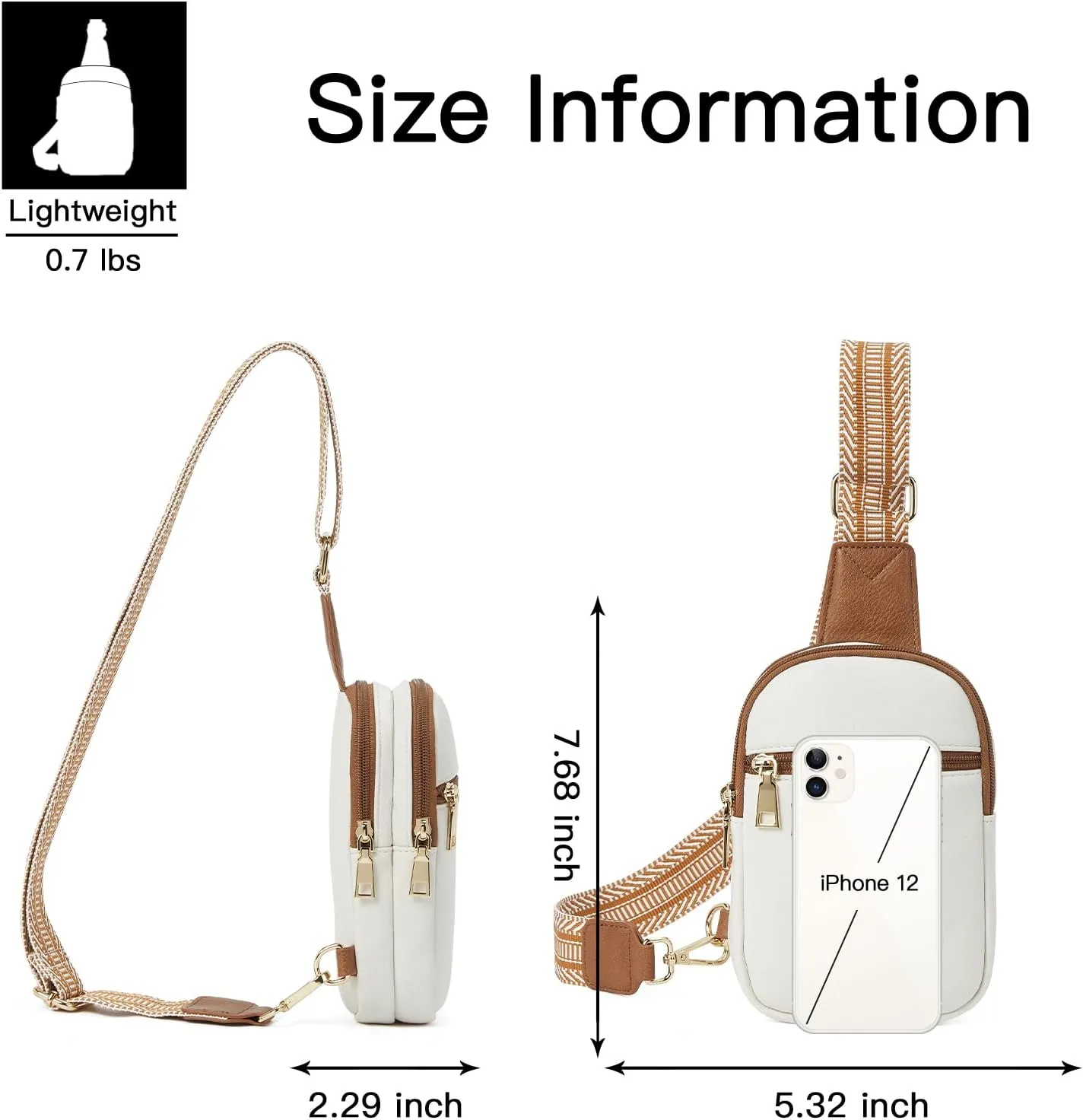 Telena Small Sling Bag for Women Vegan Leather Fashionable Fanny Pack Crossbody Bags for Women for Travel