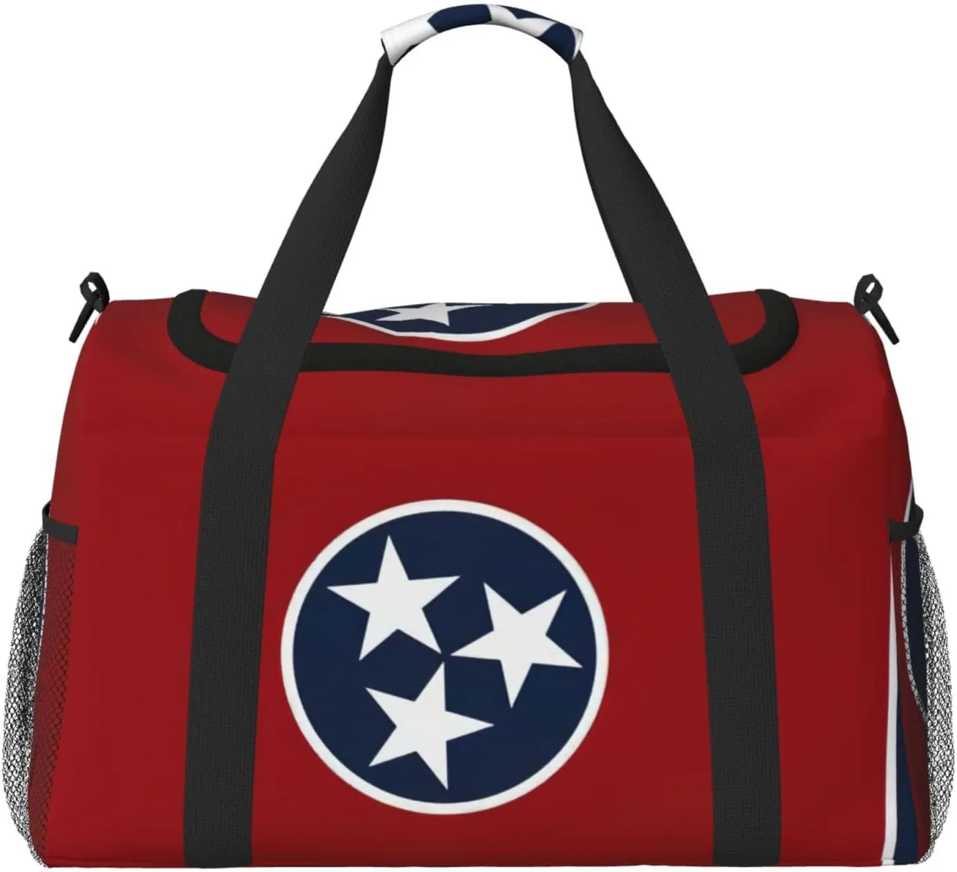 Tennessee state flag print Overnight Bags for Women and Men Shoulder Bag Carry On Bag for Traveling Travel Essentials