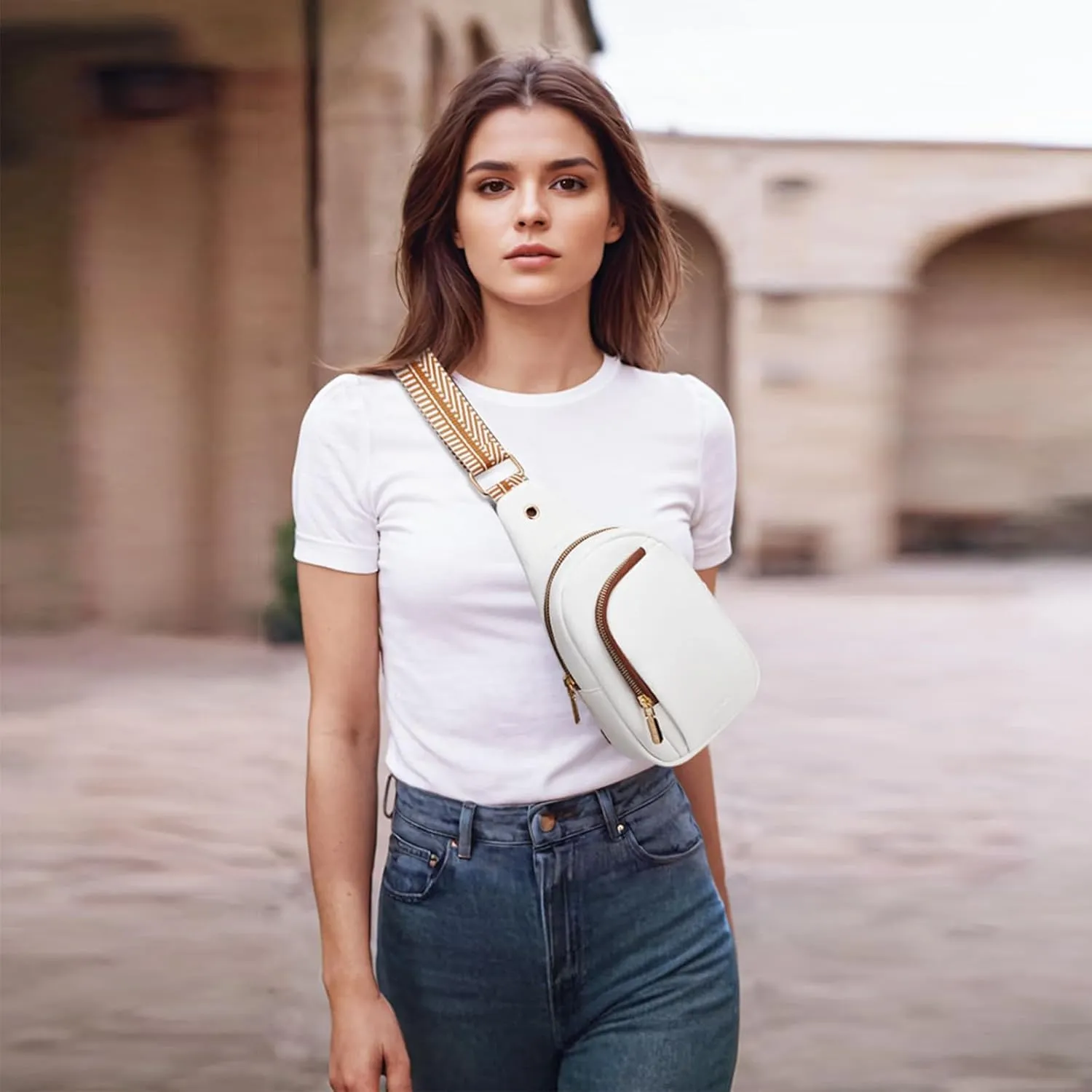 TENSTAR Small Crossbody Bags for Women Trendy Vegan Leather Crossbody Bag Sling Travel Women's Fanny Packs