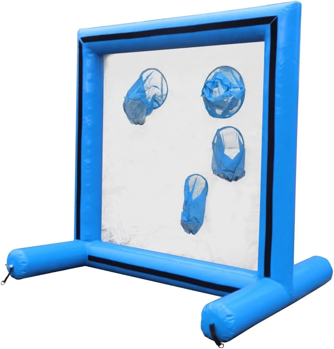TentandTable Sealed Air Frame Game | Various Themes | Ball and Bag Toss | Includes Frame, Panel, Hand Air Pump, Balls, and Storage Bag | for Backyards, Carnivals, Schools, Birthday Parties