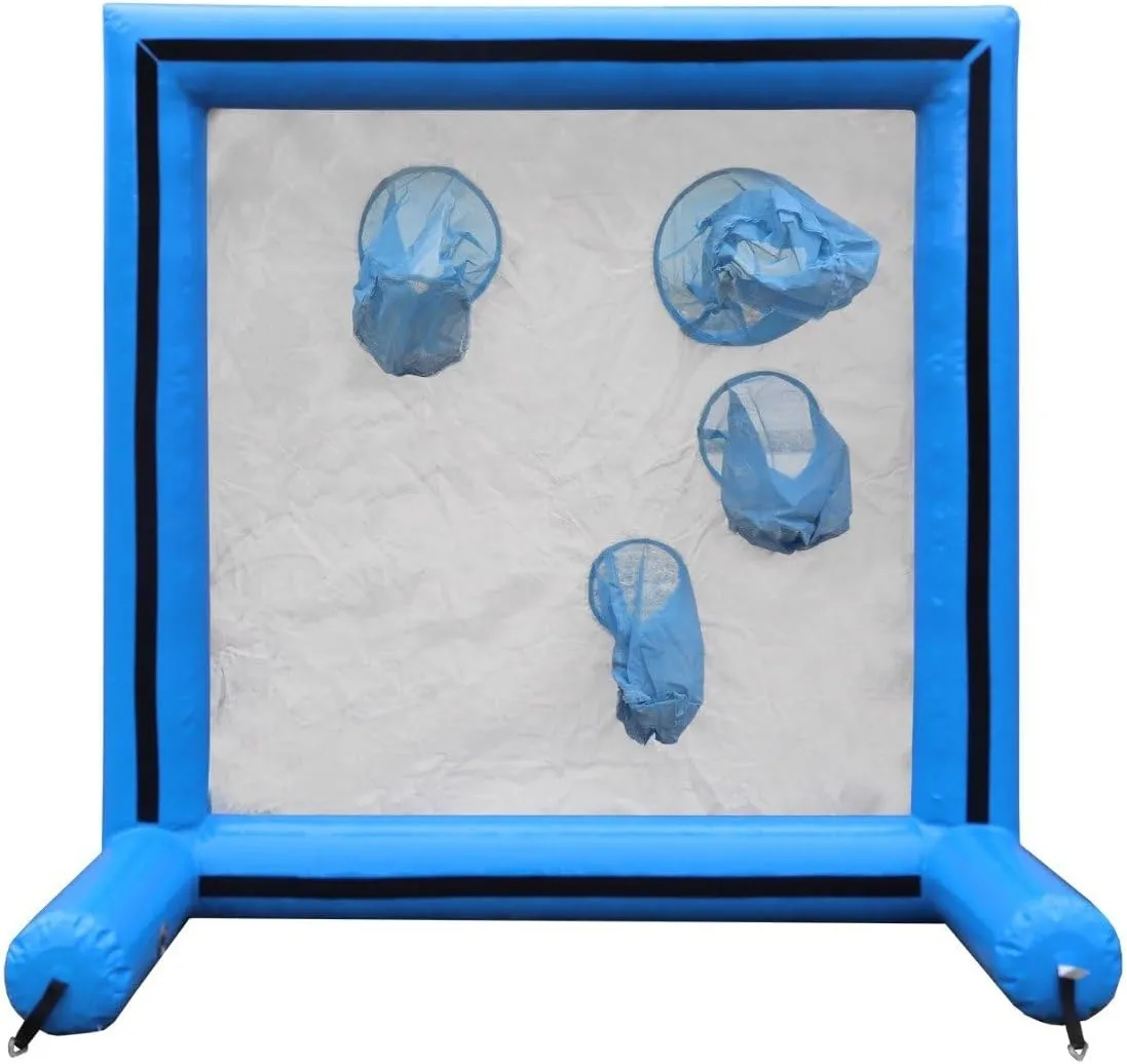 TentandTable Sealed Air Frame Game | Various Themes | Ball and Bag Toss | Includes Frame, Panel, Hand Air Pump, Balls, and Storage Bag | for Backyards, Carnivals, Schools, Birthday Parties