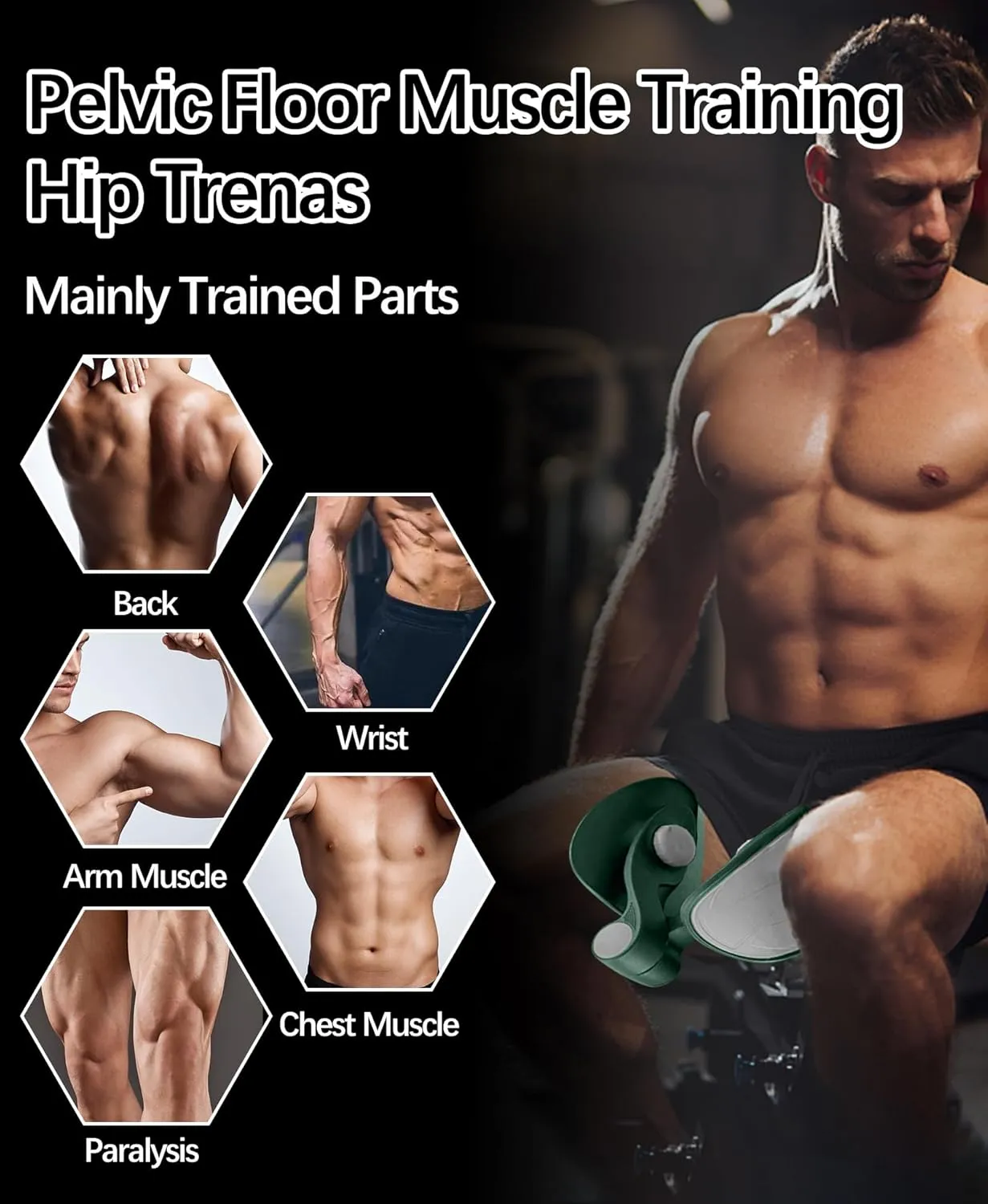 Thigh Master Hip Trainer Kegel Exerciser, Pelvic Floor Trainer, Kegel Trainer for Postpartum Rehabilitation, Trimmer Inner Thigh, Thigh Toner Workout