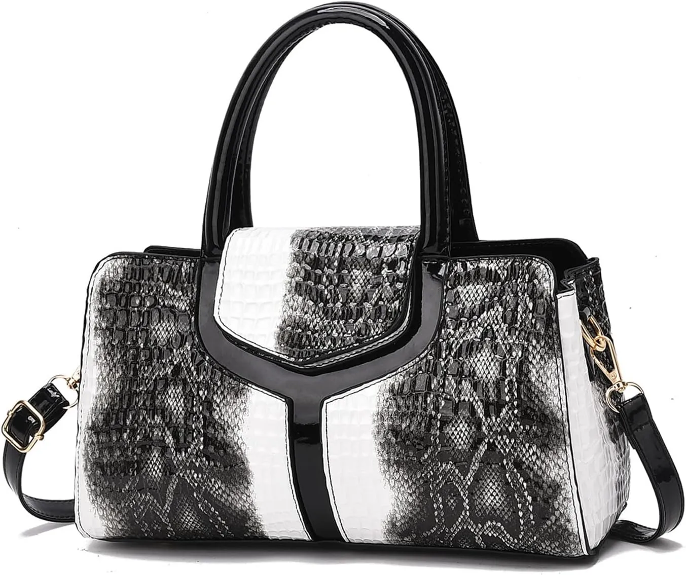 Top handle Satchel bags Shoulder Crossbody Purse Retro Crocodile Hobo Handbag Cluth Purse for Women