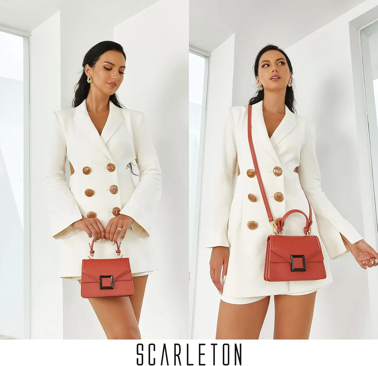 Top Handle Satchel Handbag H2086