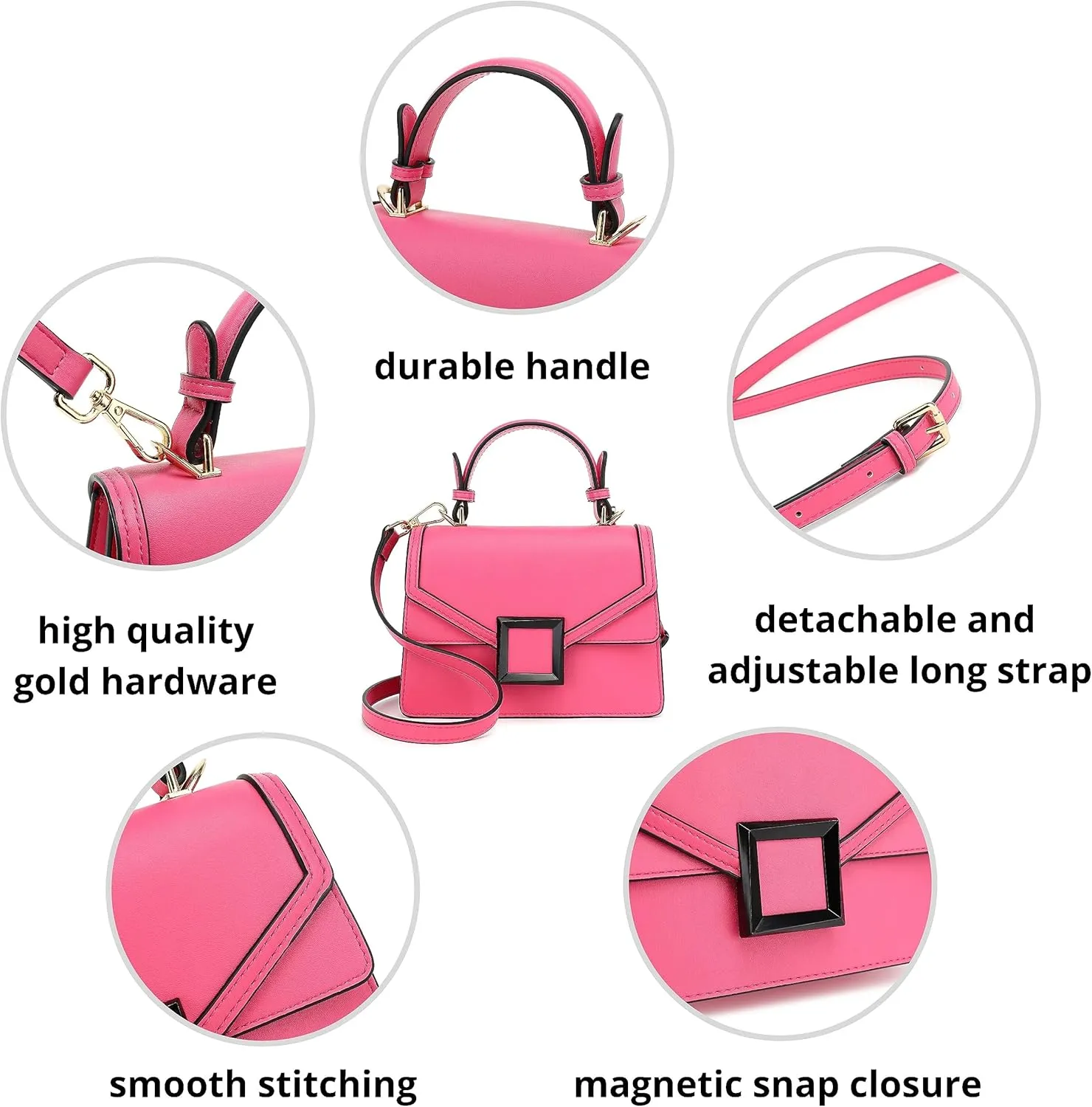 Top Handle Satchel Handbag H2086