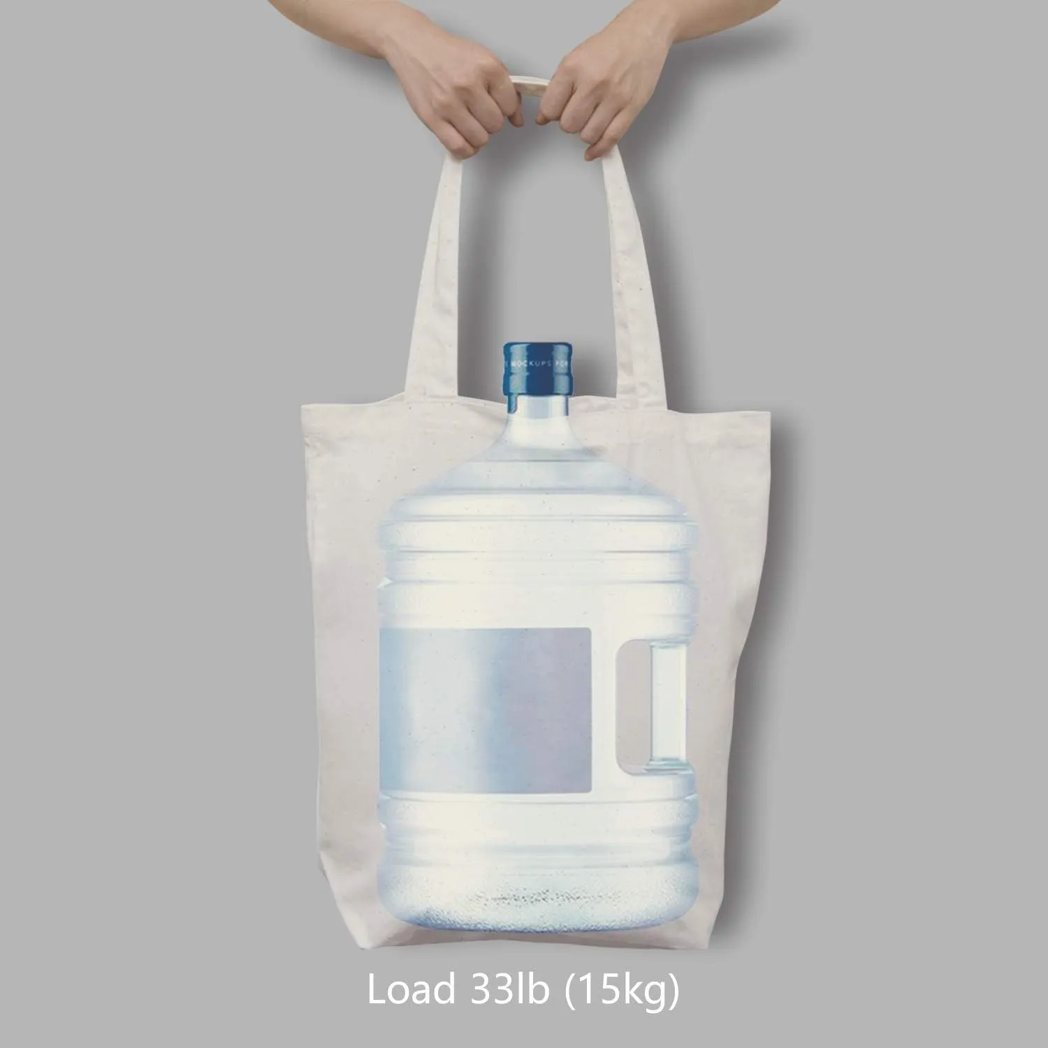 TOPDesign 2 | 6 | 12 Pack Super Strong Large 17.5"x16.5"x5" 10oz Cotton Canvas Tote, Reusable Grocery Shopping Bag, Blank Natural Bags for Crafts, DIY Your Creative Designs (Pack of 2)