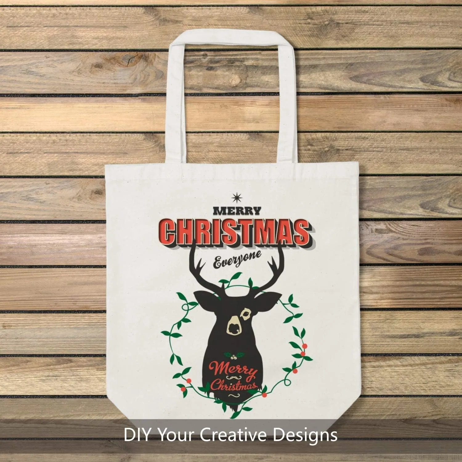 TOPDesign 2 | 6 | 12 Pack Super Strong Large 17.5"x16.5"x5" 10oz Cotton Canvas Tote, Reusable Grocery Shopping Bag, Blank Natural Bags for Crafts, DIY Your Creative Designs (Pack of 2)