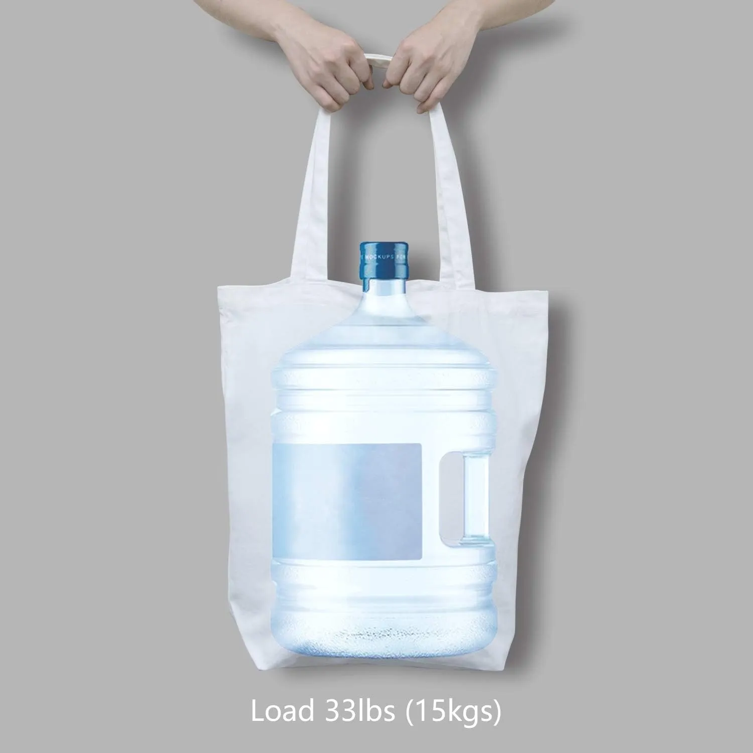 TOPDesign 2 | 6 | 12 Pack Super Strong Large 17.5"x16.5"x5" 10oz Cotton Canvas Tote, Reusable Grocery Shopping Bag, Blank White Bags for Crafts, DIY Your Creative Designs (Pack of 2)