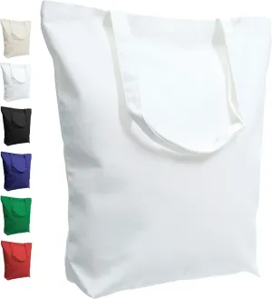 TOPDesign 2 | 6 | 12 Pack Super Strong Large 17.5"x16.5"x5" 10oz Cotton Canvas Tote, Reusable Grocery Shopping Bag, Blank White Bags for Crafts, DIY Your Creative Designs (Pack of 2)