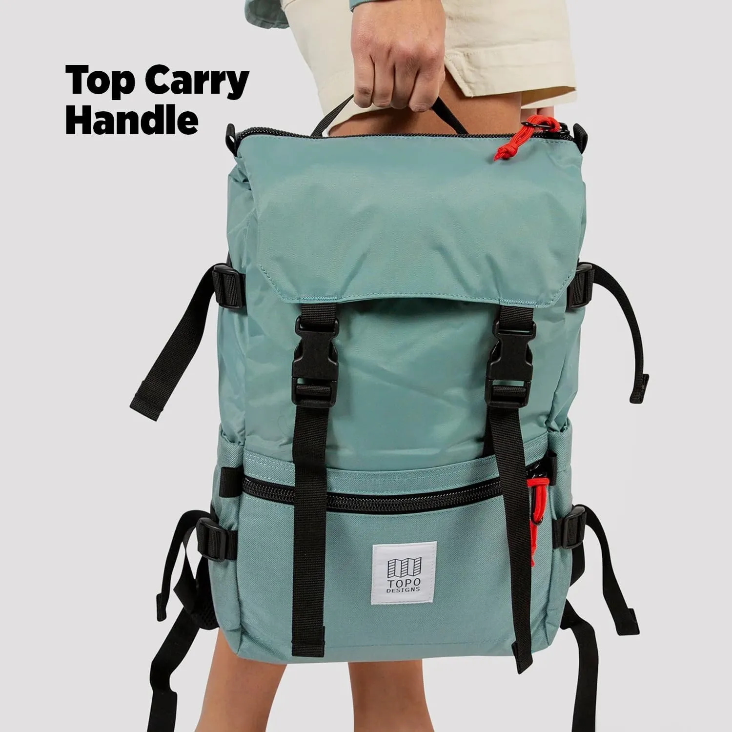 Topo Designs Rover Pack Classic, Khaki/Meteor, One Size