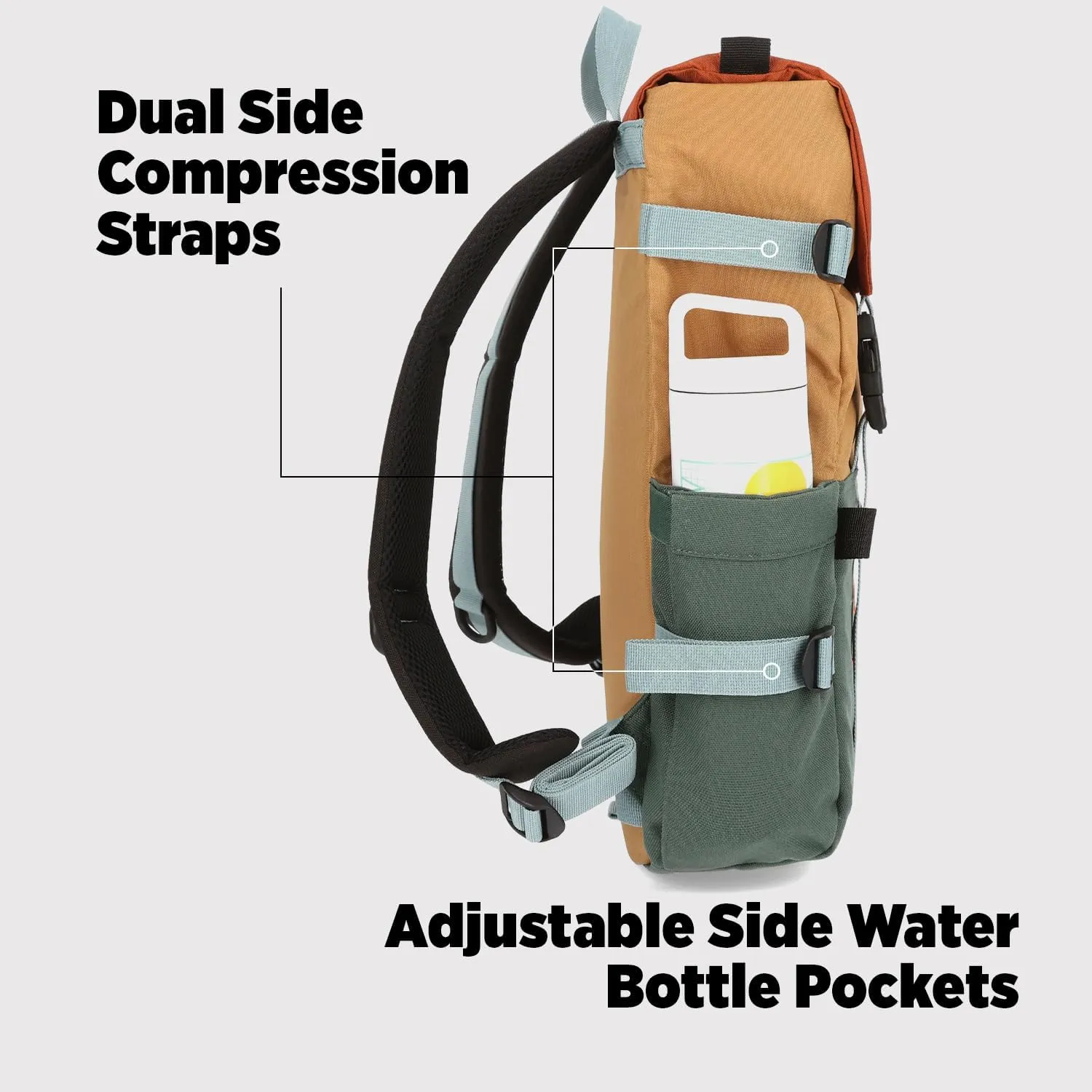 Topo Designs Rover Pack Classic, Khaki/Meteor, One Size