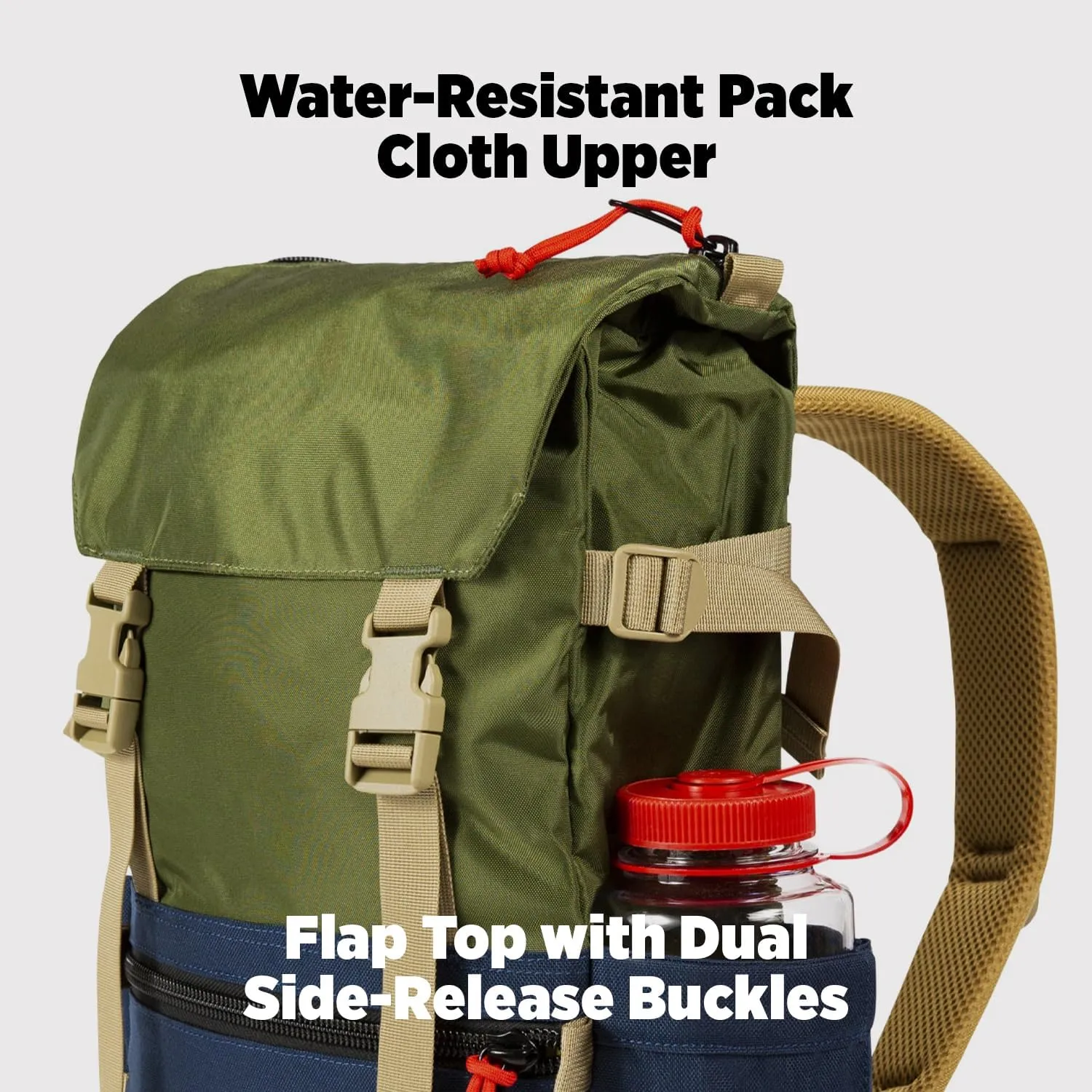 Topo Designs Rover Pack Classic, Khaki/Meteor, One Size