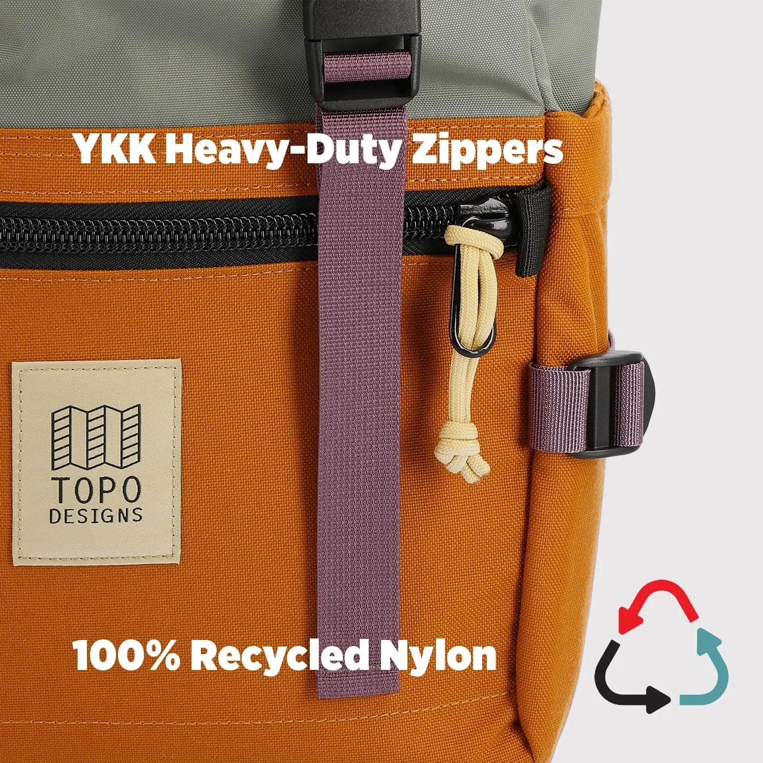 Topo Designs Rover Pack Classic, Khaki/Meteor, One Size