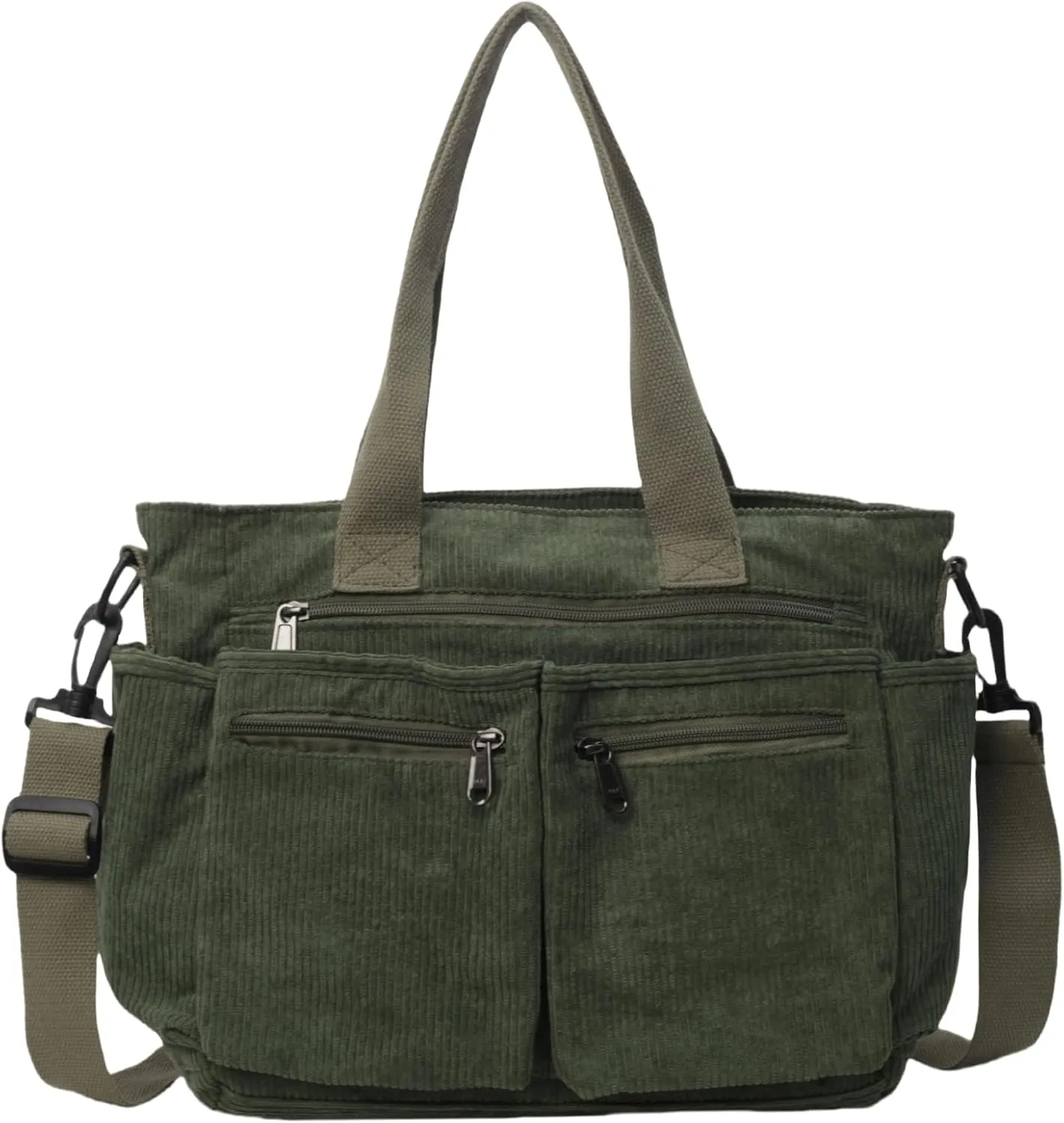 Tote Bag for Women, Corduroy Crossbody Purse, Travel Shoulder Bag, Work Handbag, Everyday Hobo Tote Bag for School