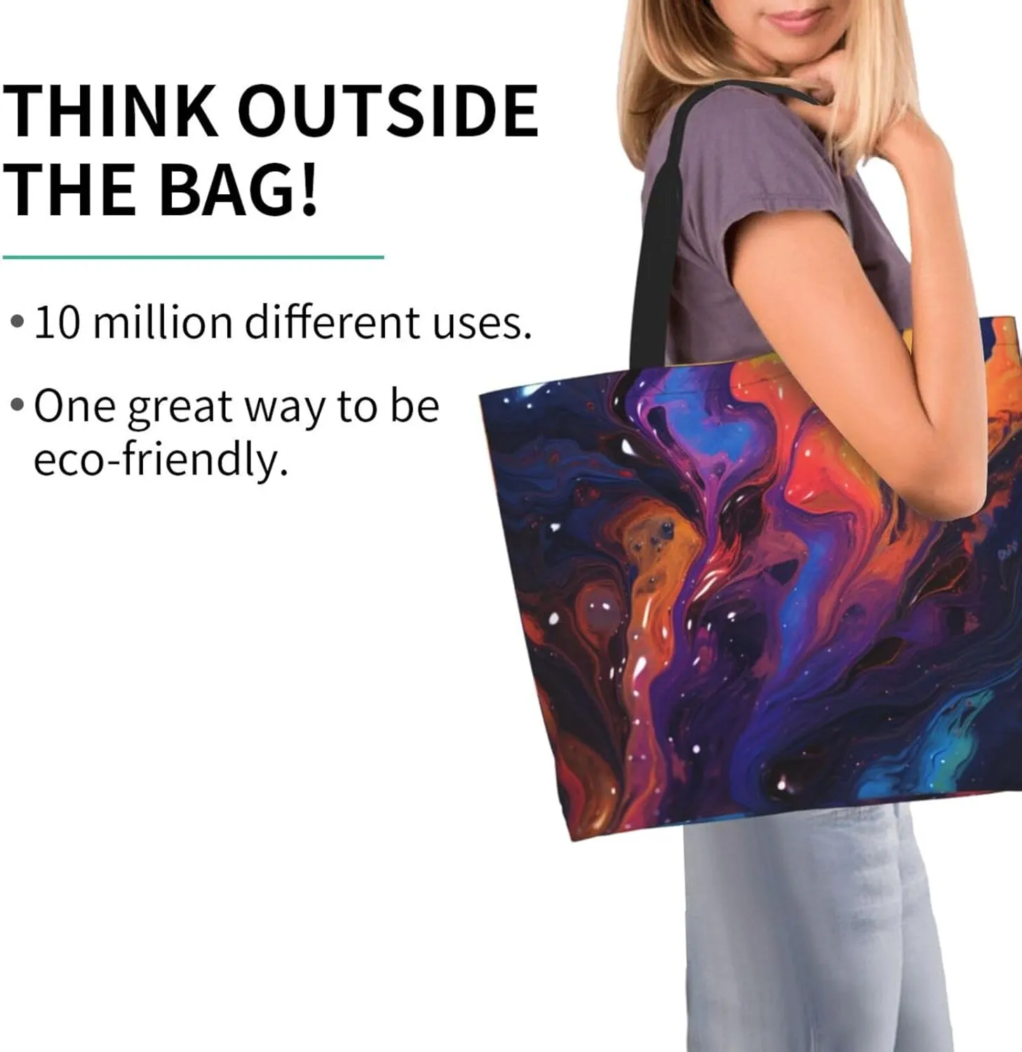 Tote Bag for Women Grocery Bag Reusable Shopping Bag Animal Lion in Suits Handbag Foldable Shoulder Bag