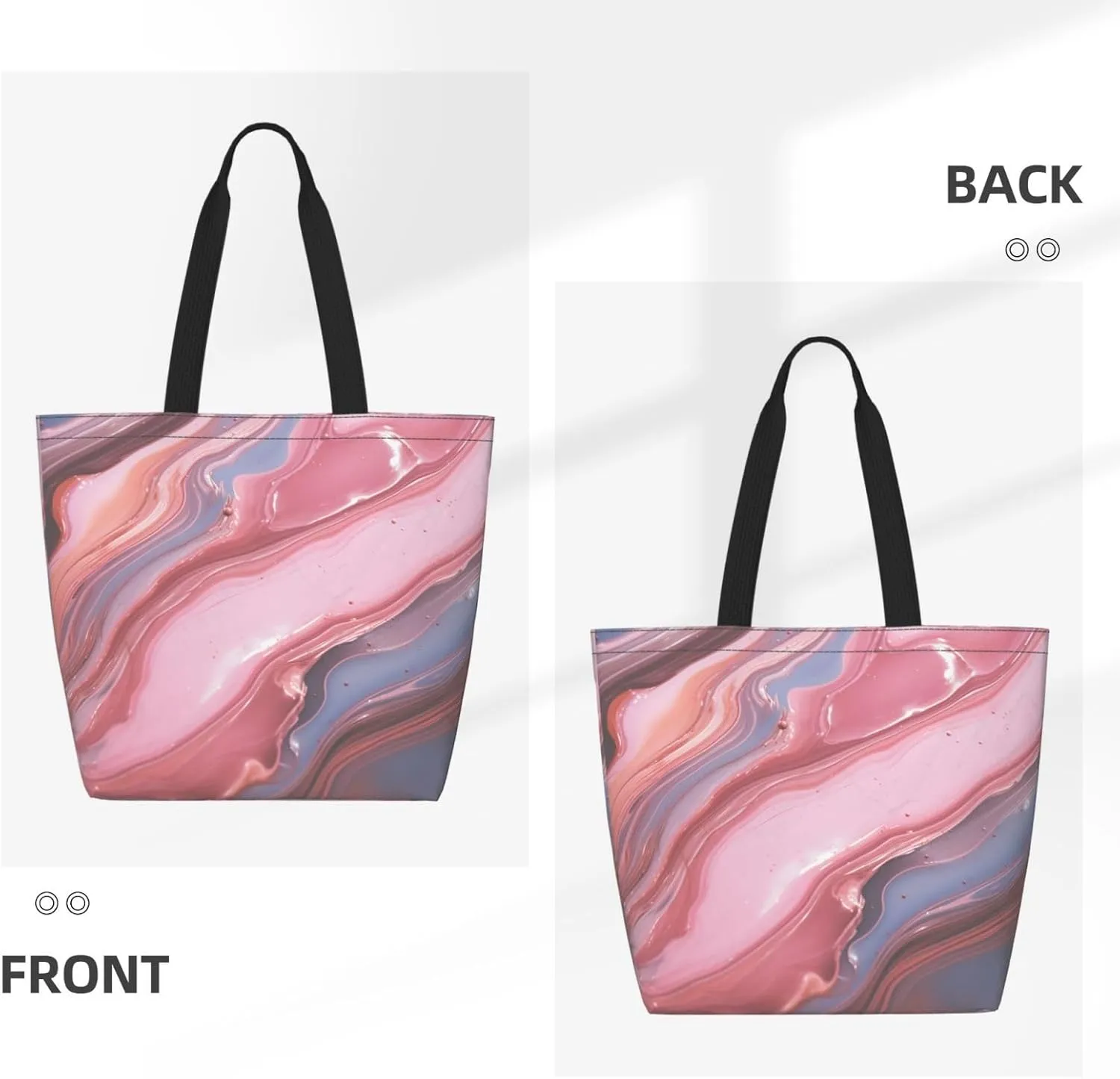 Tote Bag for Women Grocery Bag Reusable Shopping Bag Beautiful Fireworks Handbag Foldable Shoulder Bag