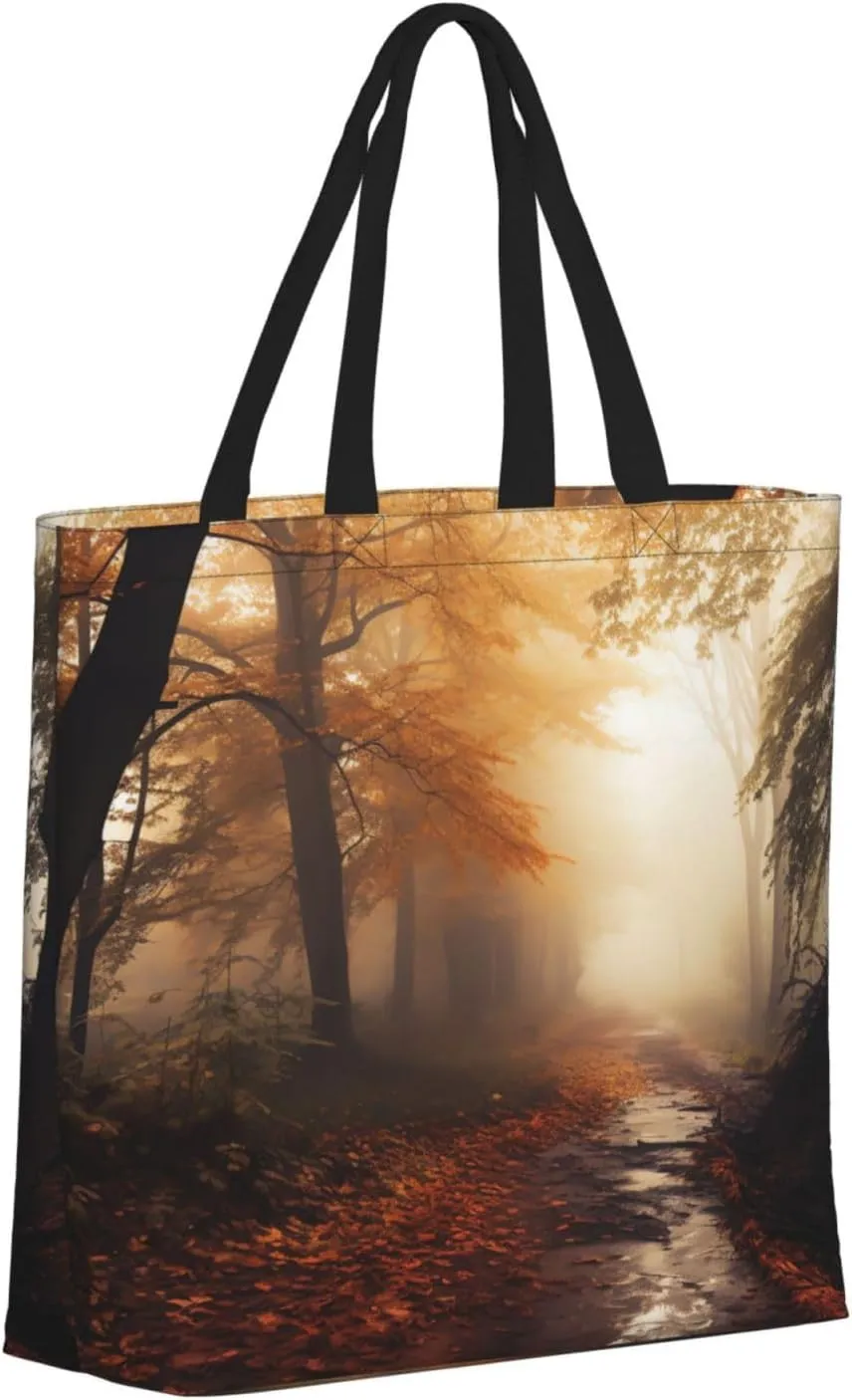 Tote Bag for Women Grocery Bag Reusable Shopping Bag Blooming flowers Handbag Foldable Shoulder Bag