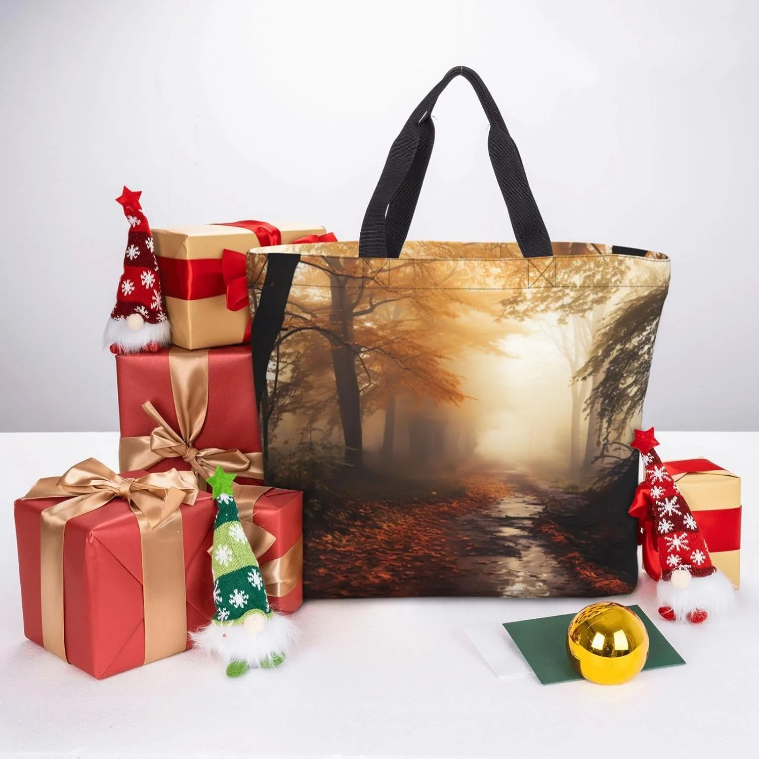 Tote Bag for Women Grocery Bag Reusable Shopping Bag Blooming flowers Handbag Foldable Shoulder Bag