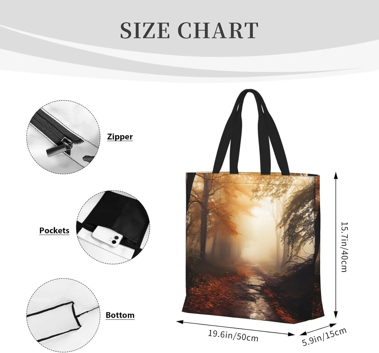 Tote Bag for Women Grocery Bag Reusable Shopping Bag Blooming flowers Handbag Foldable Shoulder Bag