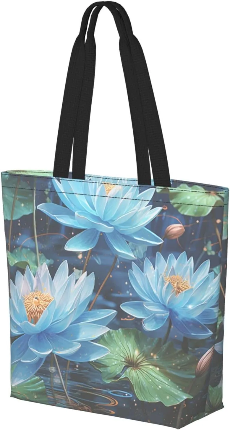Tote Bag for Women Grocery Bag Reusable Shopping Bag Calm sky Handbag Foldable Shoulder Bag
