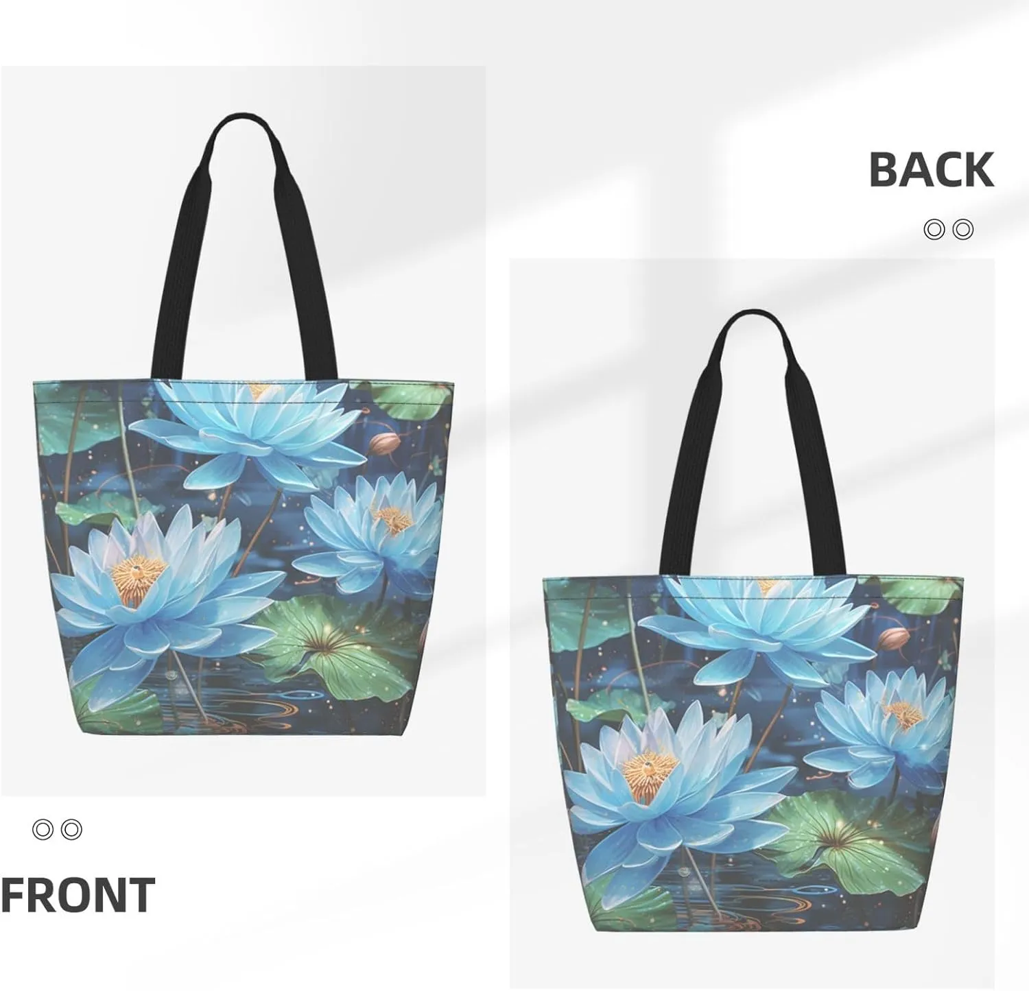 Tote Bag for Women Grocery Bag Reusable Shopping Bag Calm sky Handbag Foldable Shoulder Bag