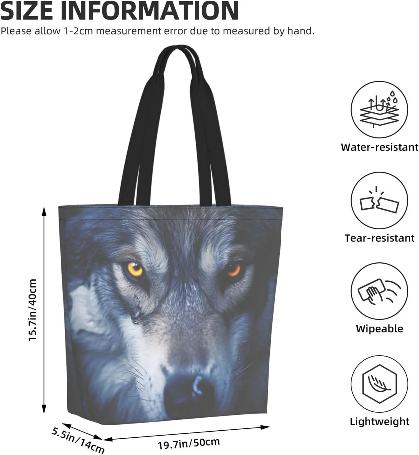 Tote Bag for Women Grocery Bag Reusable Shopping Bag Color butterfly flower Handbag Foldable Shoulder Bag