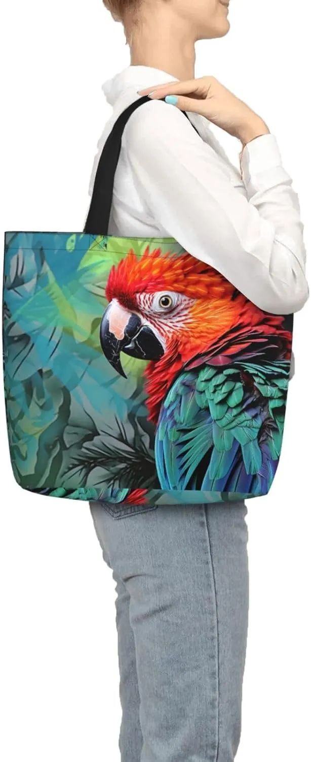 Tote Bag for Women Grocery Bag Reusable Shopping Bag Colorful Heart Tree Handbag Foldable Shoulder Bag