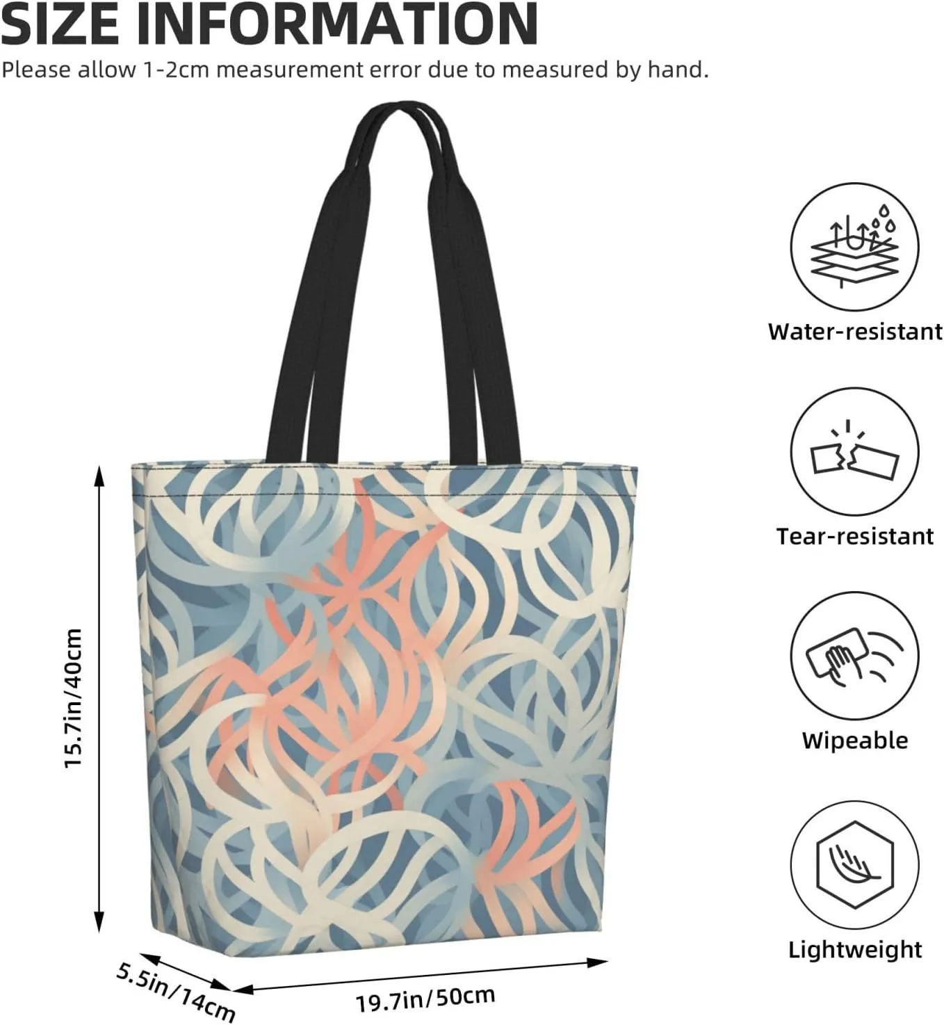 Tote Bag for Women Grocery Bag Reusable Shopping Bag Country lifestyle Handbag Foldable Shoulder Bag