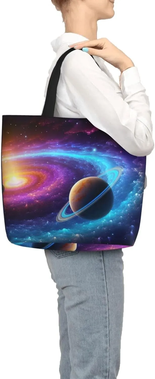 Tote Bag for Women Grocery Bag Reusable Shopping Bag Cute Sunflower and Butterfly Handbag Foldable Shoulder Bag