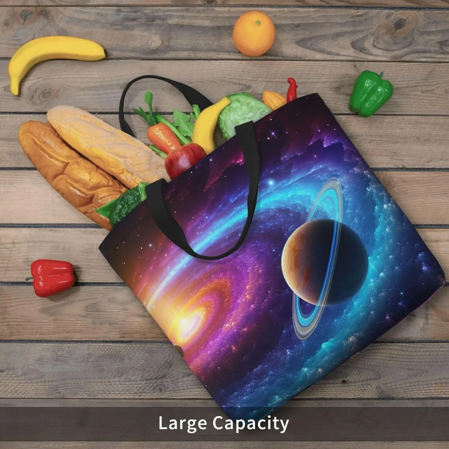 Tote Bag for Women Grocery Bag Reusable Shopping Bag Cute Sunflower and Butterfly Handbag Foldable Shoulder Bag