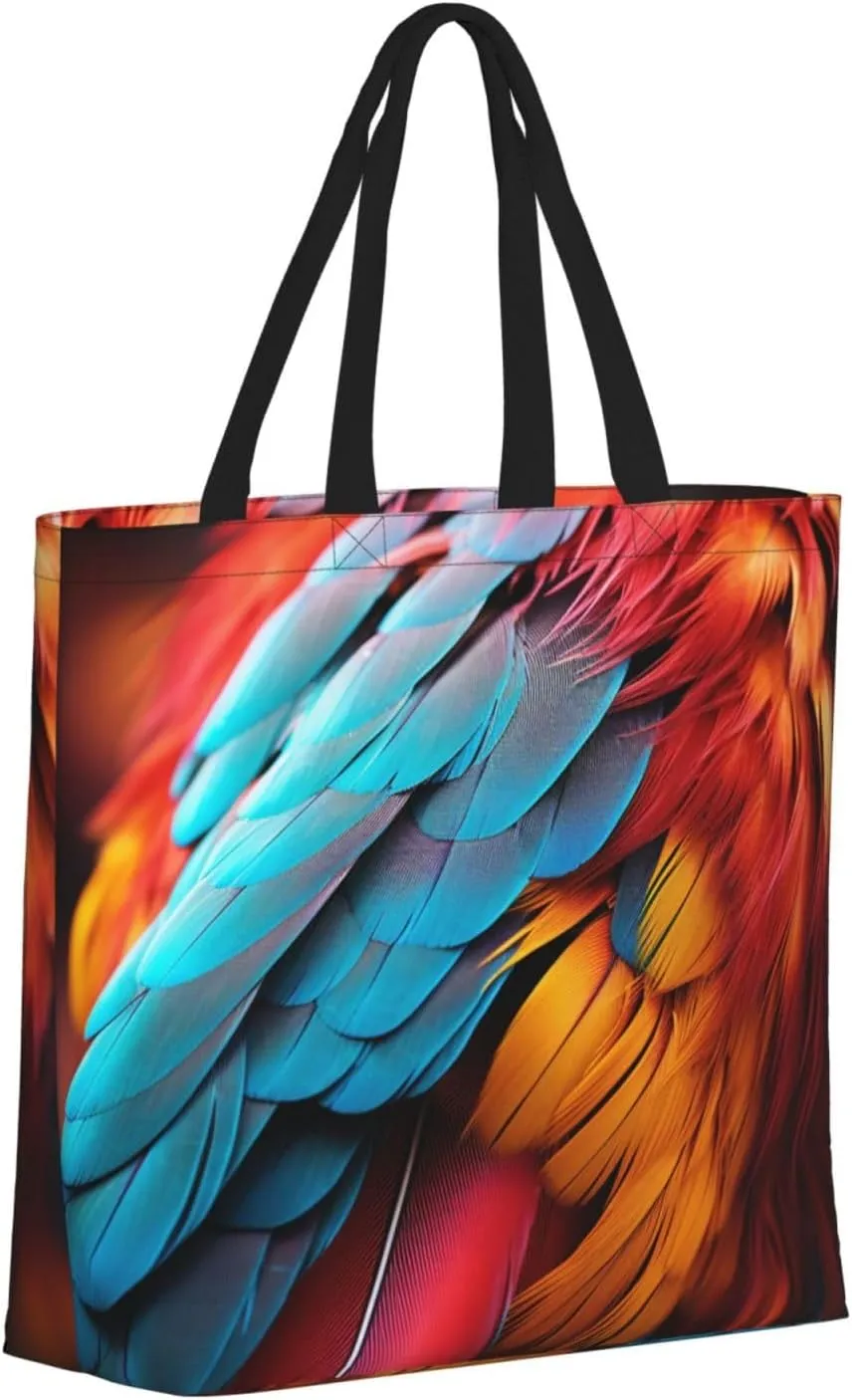 Tote Bag for Women Grocery Bag Reusable Shopping Bag Divided Sea Pathway Handbag Foldable Shoulder Bag