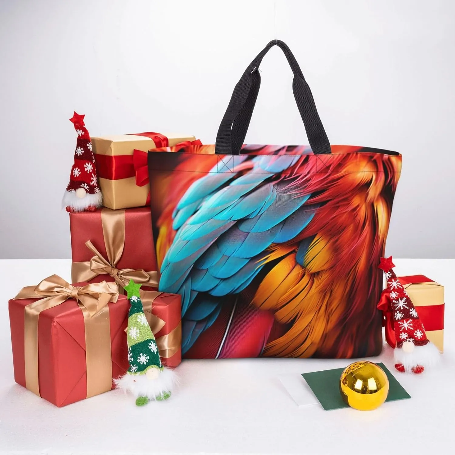 Tote Bag for Women Grocery Bag Reusable Shopping Bag Divided Sea Pathway Handbag Foldable Shoulder Bag