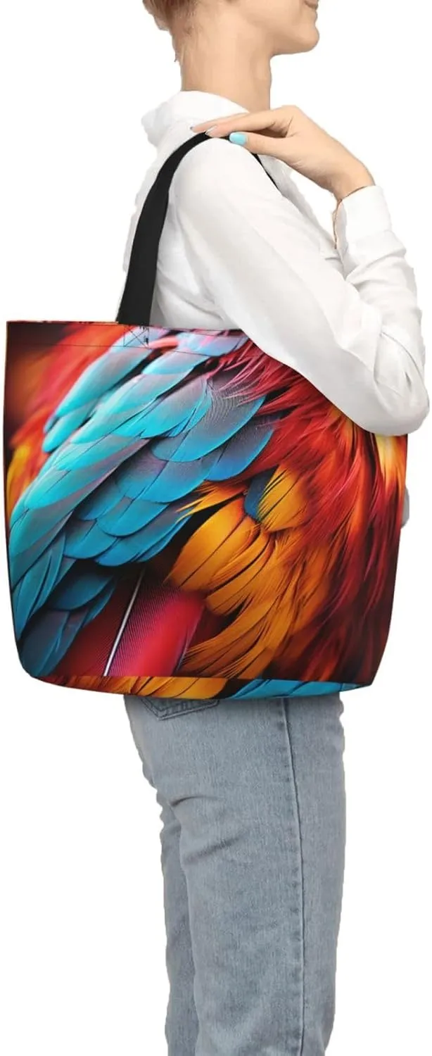 Tote Bag for Women Grocery Bag Reusable Shopping Bag Divided Sea Pathway Handbag Foldable Shoulder Bag