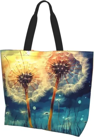 Tote Bag for Women Grocery Bag Reusable Shopping Bag Flickering Pineapple Handbag Foldable Shoulder Bag
