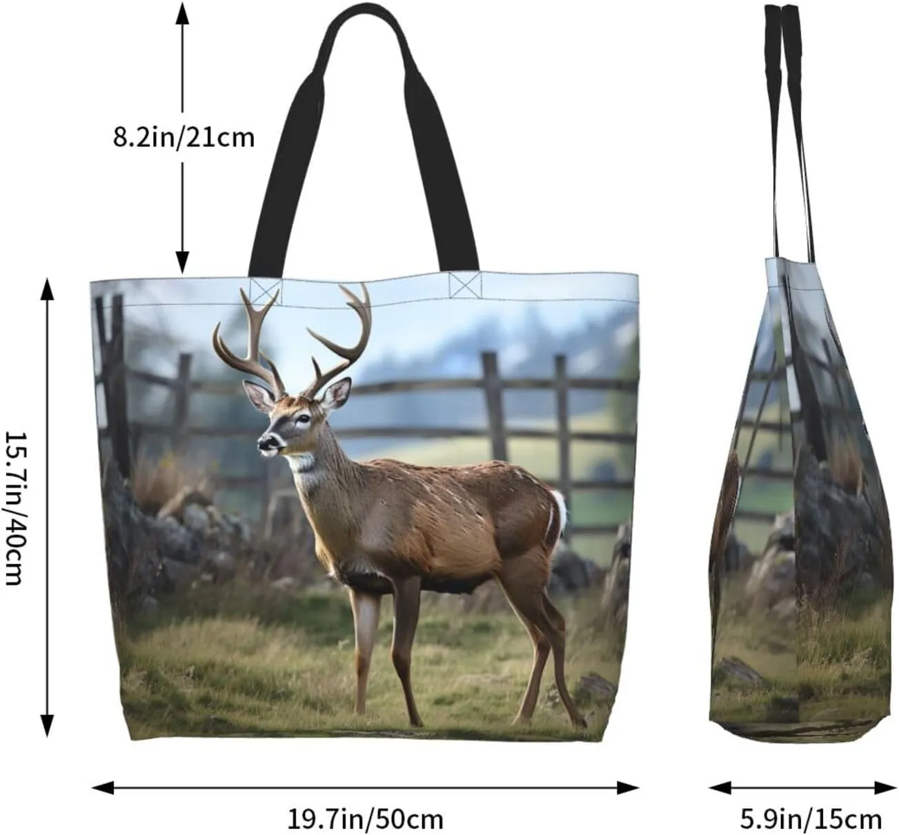 Tote Bag for Women Grocery Bag Reusable Shopping Bag Flickering Pineapple Handbag Foldable Shoulder Bag