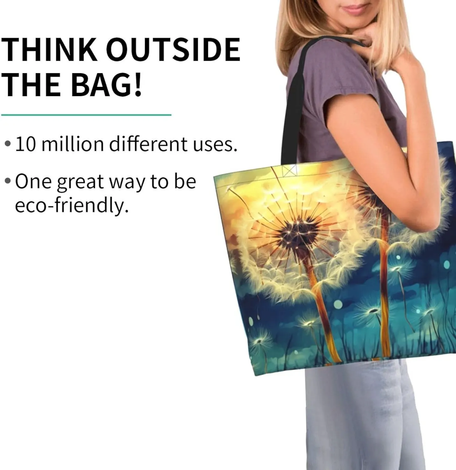 Tote Bag for Women Grocery Bag Reusable Shopping Bag Flickering Pineapple Handbag Foldable Shoulder Bag