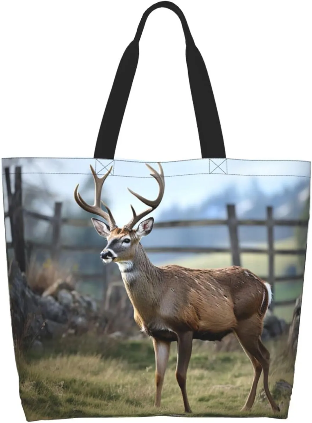 Tote Bag for Women Grocery Bag Reusable Shopping Bag Flickering Pineapple Handbag Foldable Shoulder Bag