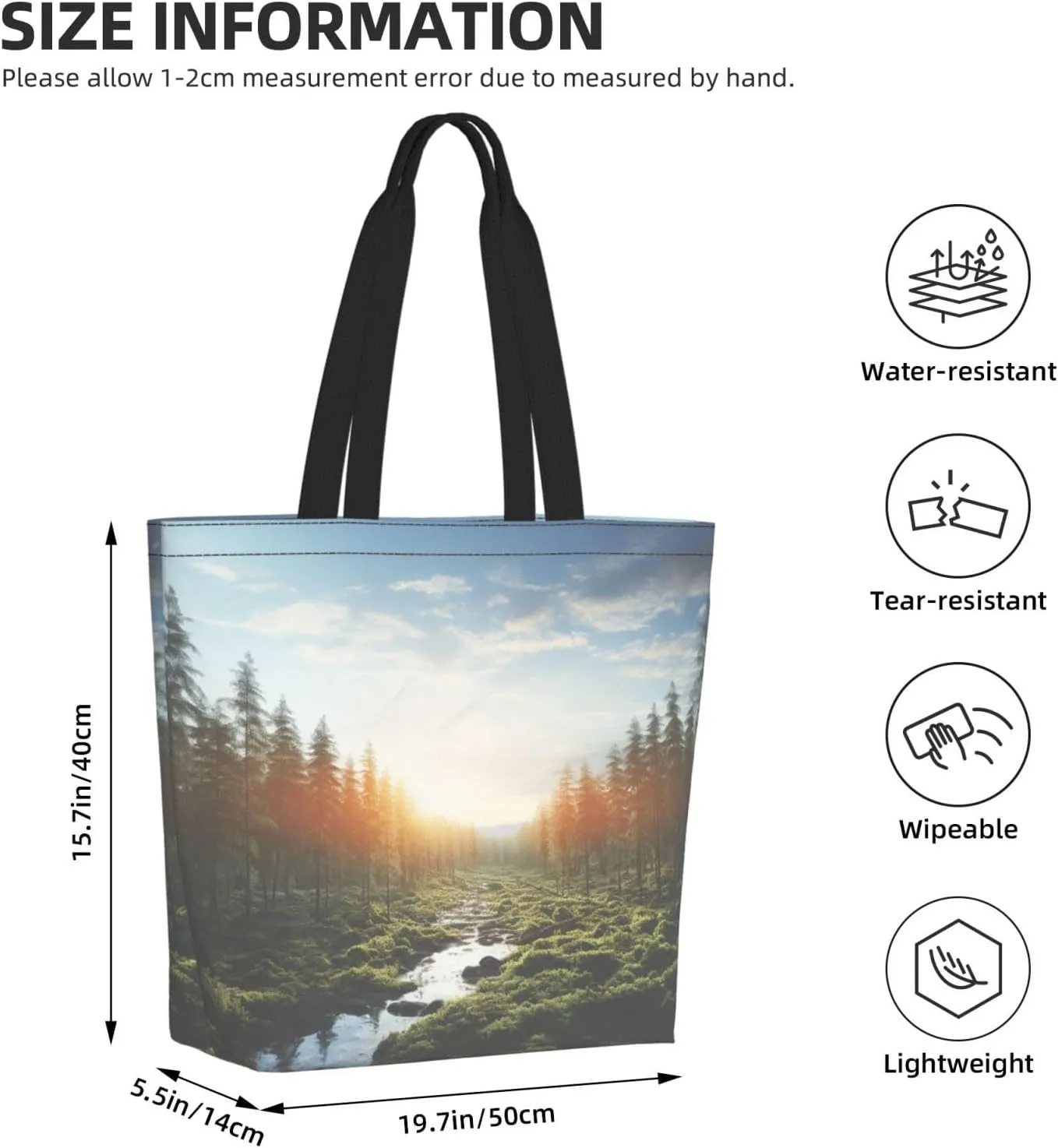 Tote Bag for Women Grocery Bag Reusable Shopping Bag Math question Handbag Foldable Shoulder Bag