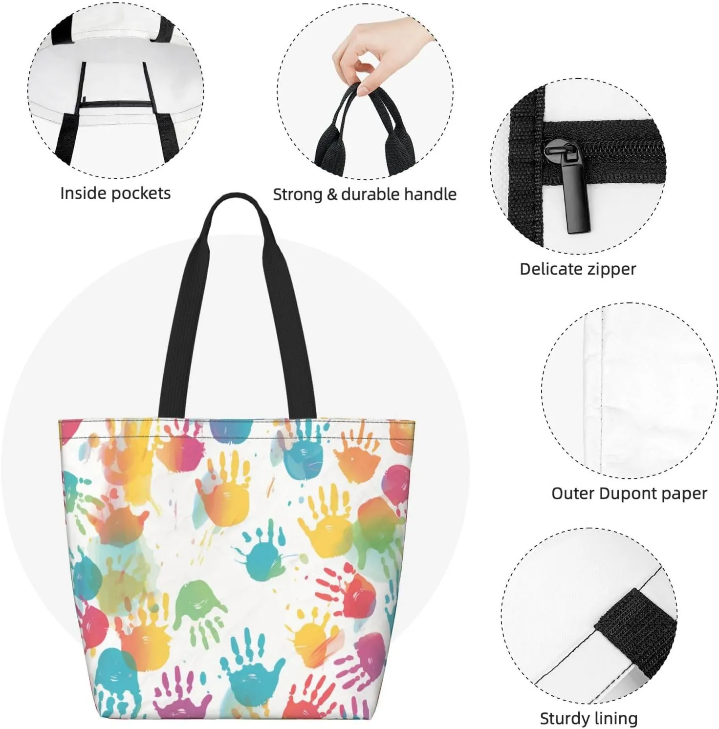 Tote Bag for Women Grocery Bag Reusable Shopping Bag Nebula Desert Monument Handbag Foldable Shoulder Bag