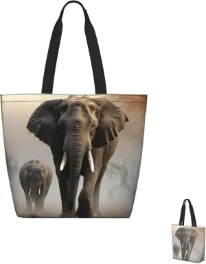Tote Bag for Women Grocery Bag Reusable Shopping Bag Nebula Desert Monument Handbag Foldable Shoulder Bag