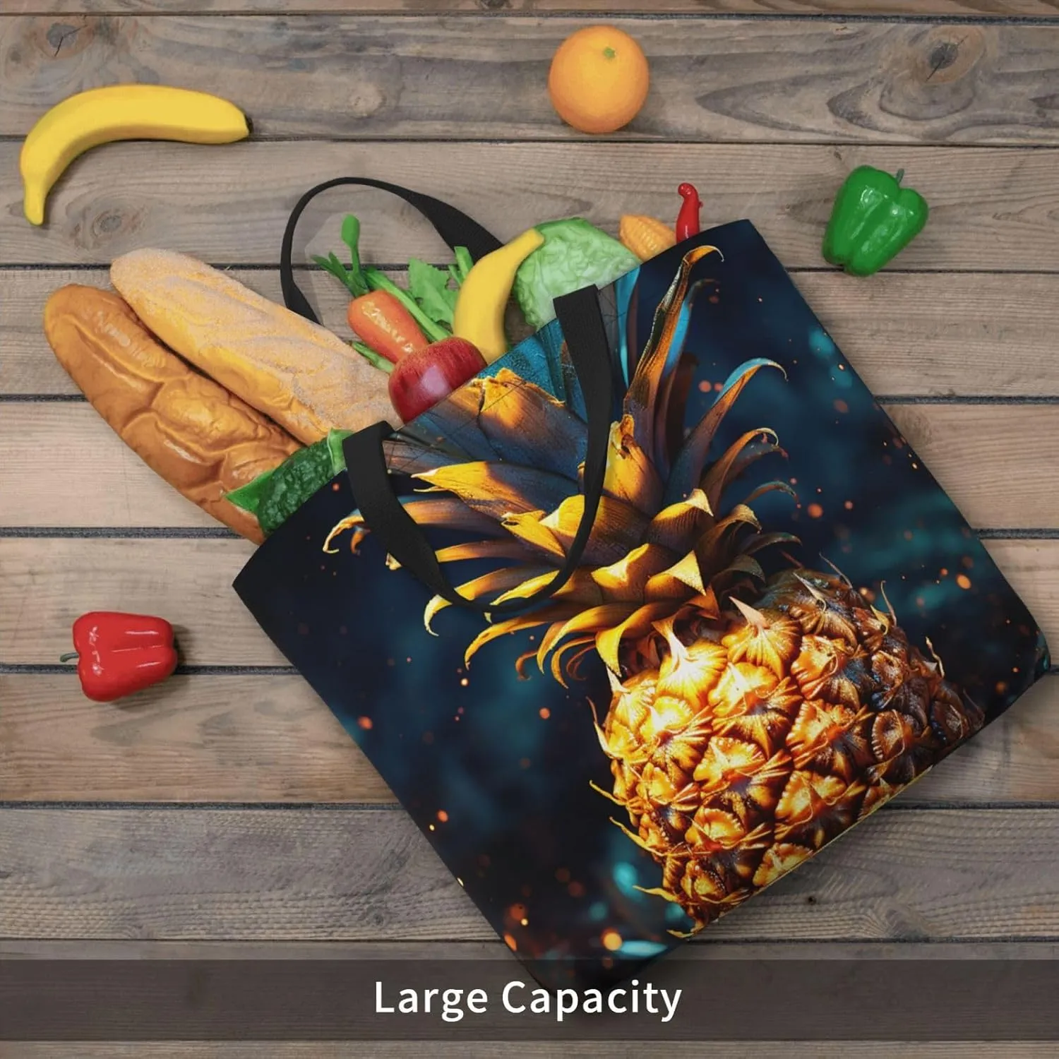 Tote Bag for Women Grocery Bag Reusable Shopping Bag Nebula Desert Monument Handbag Foldable Shoulder Bag