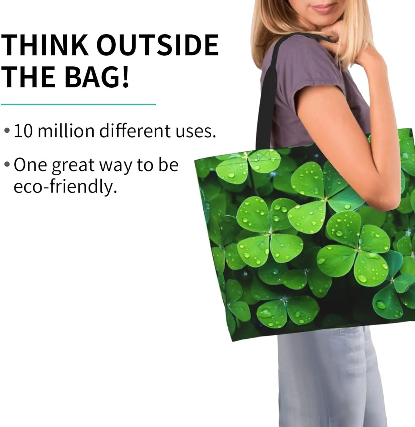 Tote Bag for Women Grocery Bag Reusable Shopping Bag Orange Flower Handbag Foldable Shoulder Bag