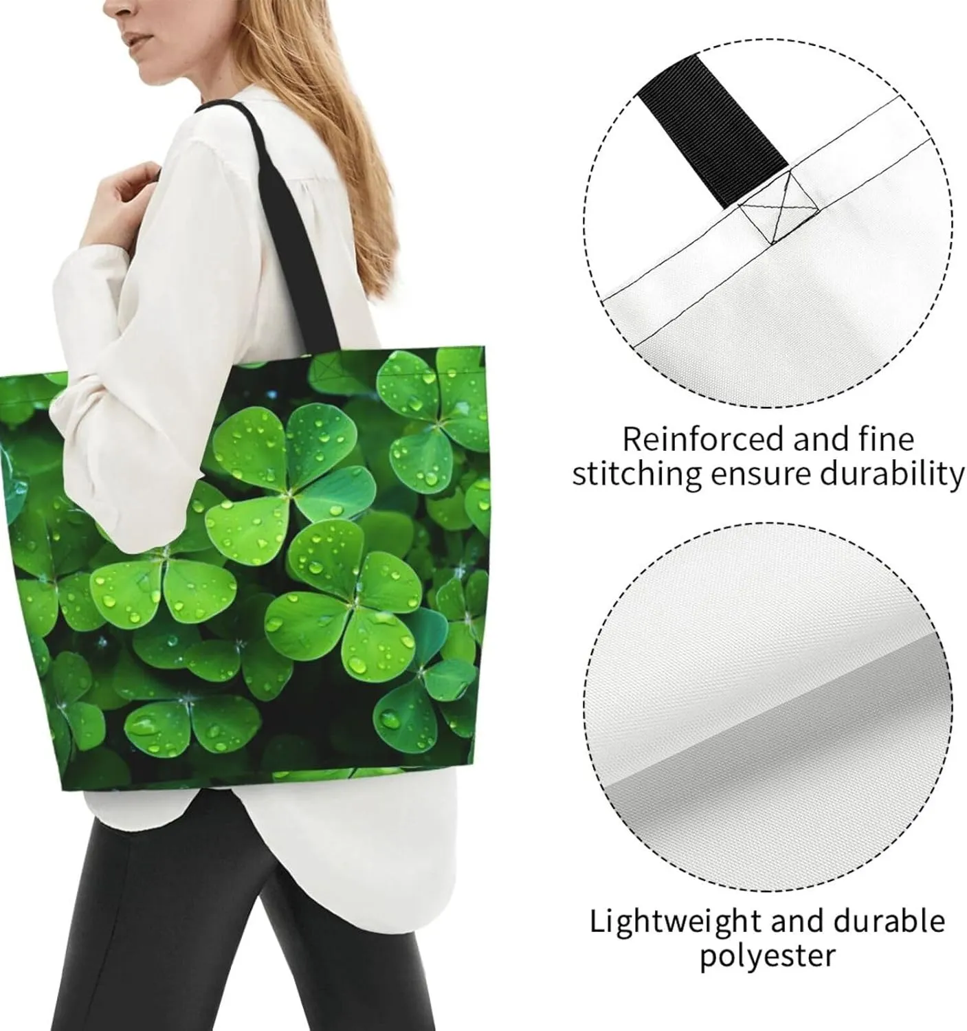Tote Bag for Women Grocery Bag Reusable Shopping Bag Orange Flower Handbag Foldable Shoulder Bag