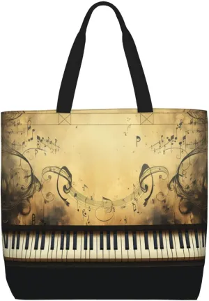 Tote Bag for Women Grocery Bag Reusable Shopping Bag Owl on a branch Handbag Foldable Shoulder Bag